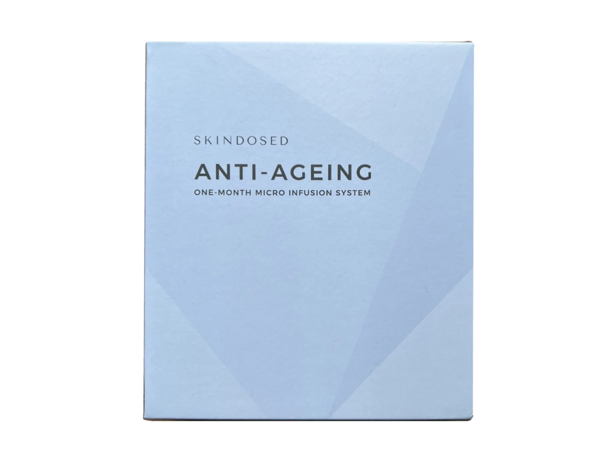 Front of the SkinDosed micro-infusion system box