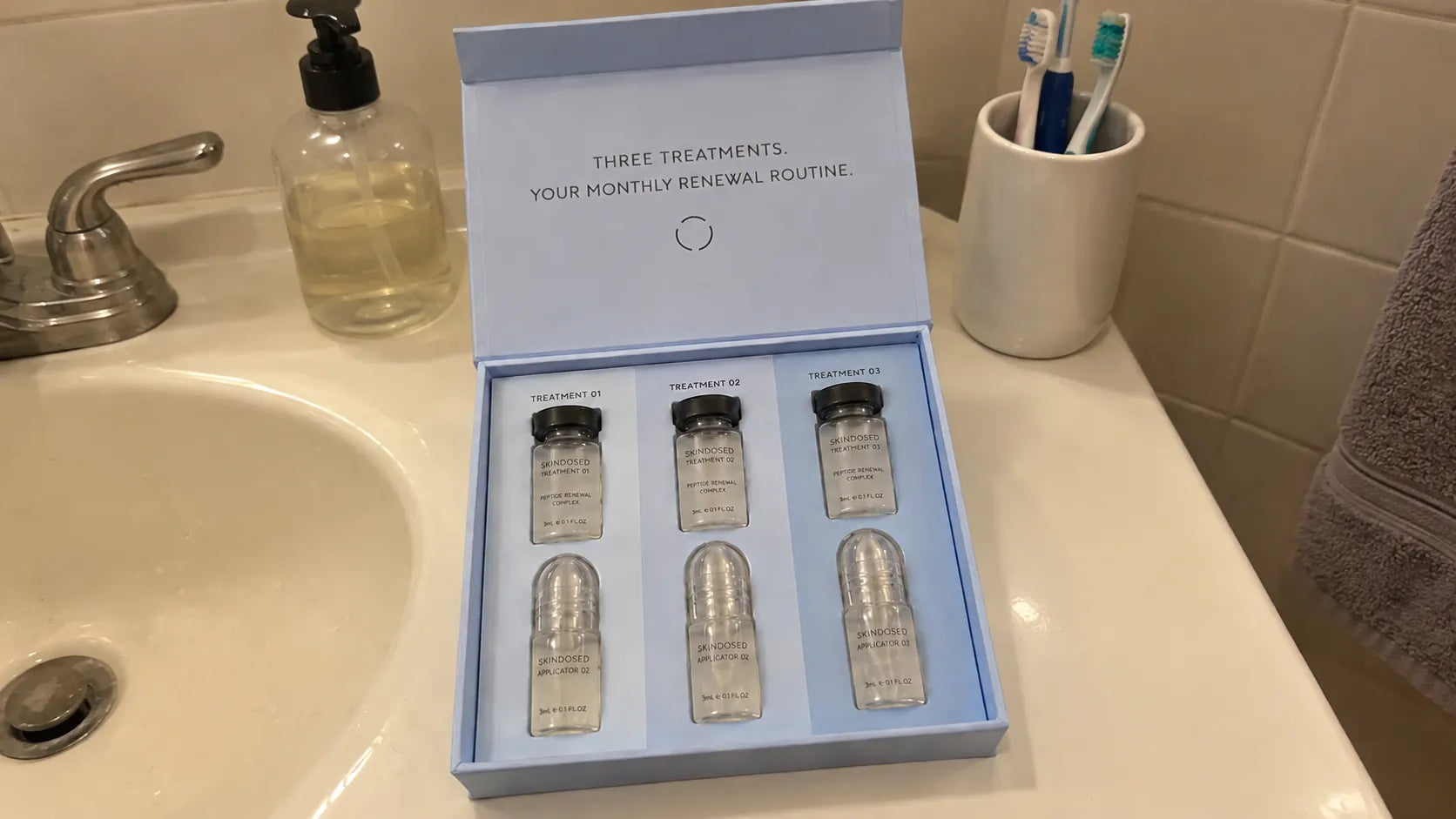 AI-generated product scene for a fictional review example; not a customer photo