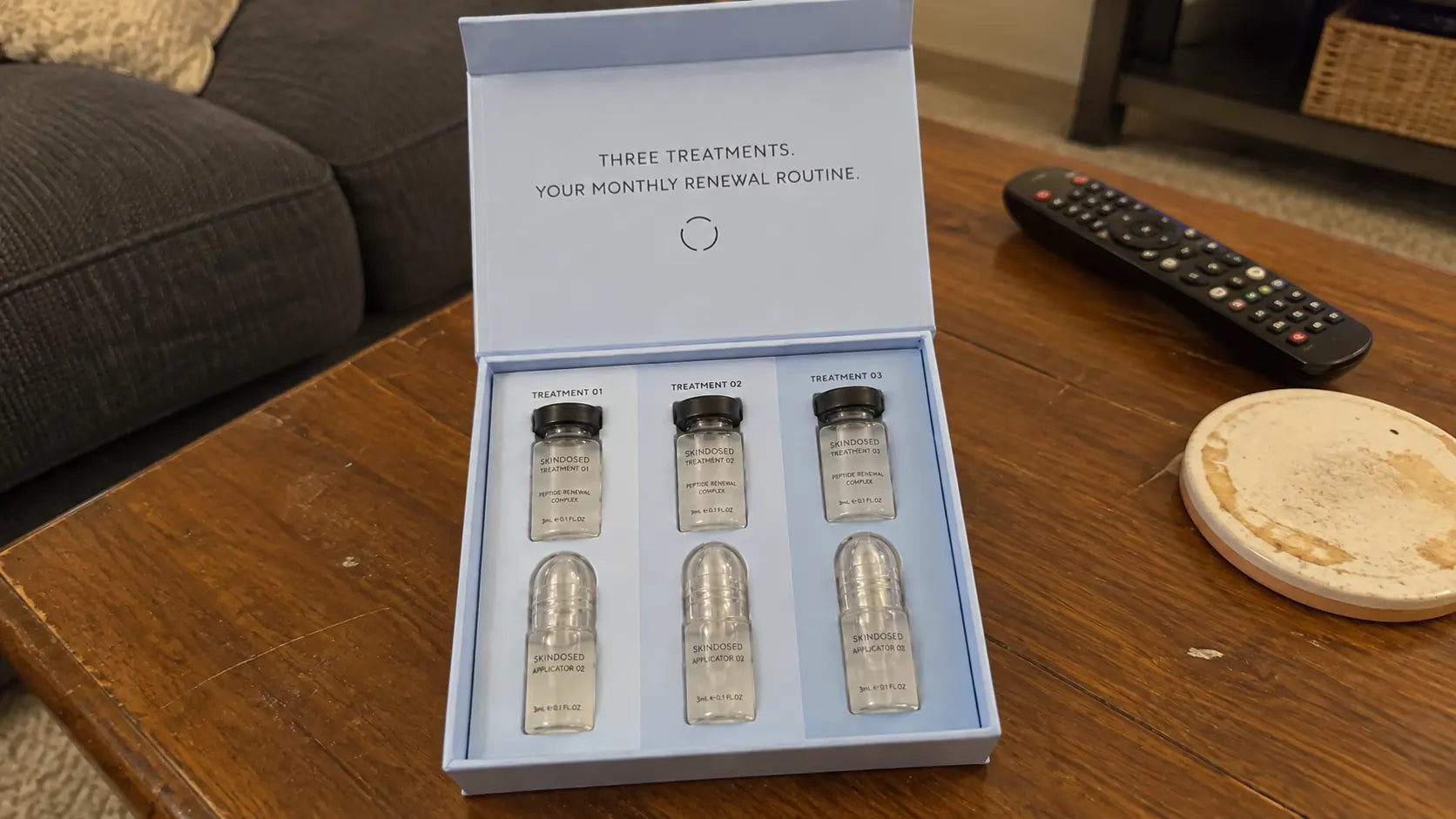 AI-generated product scene for a fictional review example; not a customer photo